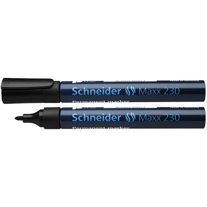 Marker permanentny SCHNEIDER Maxx 230, okrągły, 1-3mm, czarny