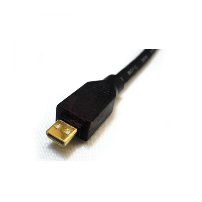 Video Kabel micro HDMI (M) - HDMI M, HDMI 2.0 - Premium High Speed, 2m, pozłacane złącza, czarny