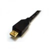 Video Kabel micro HDMI (M) - HDMI M, HDMI 2.0 - Premium High Speed, 2m, pozłacane złącza, czarny