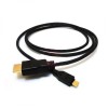 Video Kabel micro HDMI (M) - HDMI M, HDMI 2.0 - Premium High Speed, 2m, pozłacane złącza, czarny