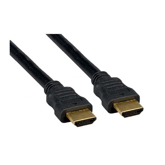 Video Kabel HDMI M - HDMI M, HDMI 1.4 - High Speed with Ethernet, 3m, pozłacane złącza, czarny