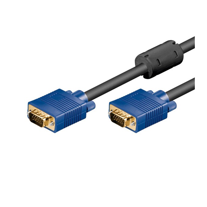Video Kabel SVGA (D-sub) M - SVGA (D-sub) M, 10m, pozłacane złącza, czarny, chroniony