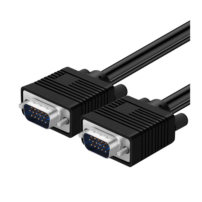 Video Kabel SVGA (D-sub) M - SVGA (D-sub) M, 15m, pozłacane końcówki, ekranowany, czarna, EOL