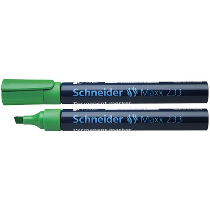 Marker permanentny SCHNEIDER Maxx 233, ścięty, 1-5mm, zielony
