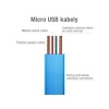 Avacom USB kabel (2.0), USB A M - microUSB (M), 1.2m, niebieski