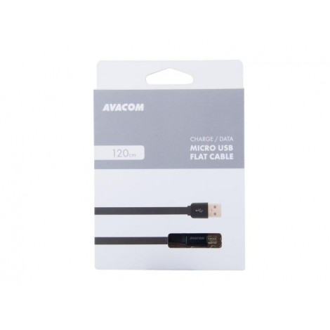 Avacom USB kabel (2.0), USB A M - microUSB (M), 1.2m, czarny