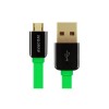 Avacom USB kabel (2.0), USB A M - microUSB (M), 0.4m, zielony, blistr