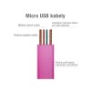 Avacom USB kabel (2.0), USB A M - microUSB (M), 0.4m, różowy, blistr