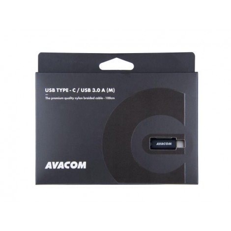 Avacom USB kabel (3.0), USB A M - USB C (M), 1m, czarny, blistr, DCUS-TPC-100K