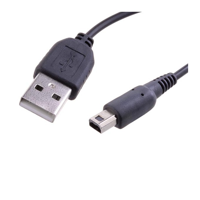 Avacom USB kabel (2.0), USB A M - Nintendo 3DS M, 1.2m, okrągły, czarny