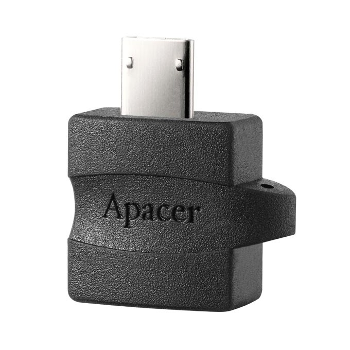 Apacer USB redukcja (2.0), USB A F - microUSB (M), czarna