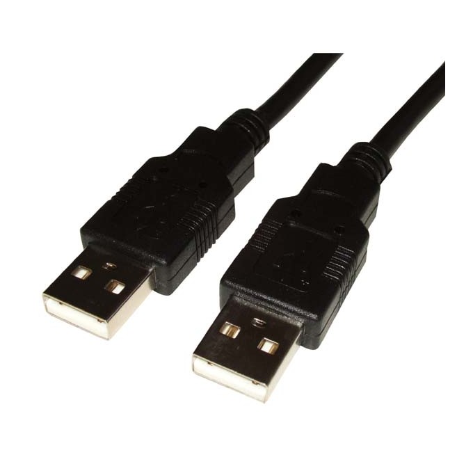 USB kabel (2.0), USB A M - USB A M, 1.8m, czarny, High Speed