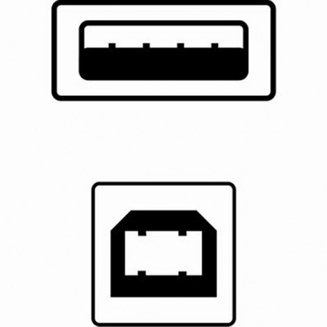 USB kabel (2.0), USB A M - USB B (M), 1.8m, czarny