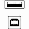 Logo USB kabel (2.0), USB A M - USB B (M), 1.8m, blistr