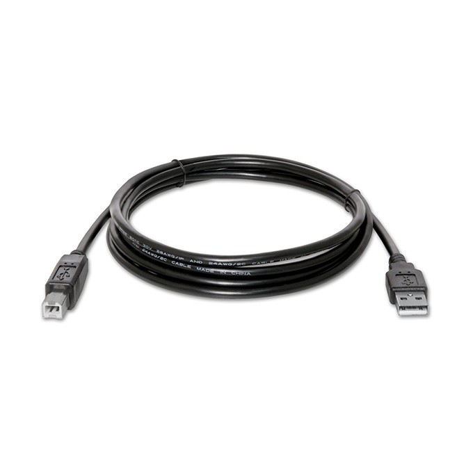 Logo USB kabel (2.0), USB A M - USB B (M), 1.8m