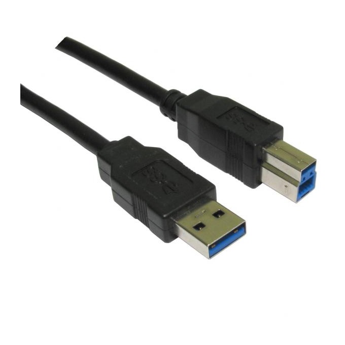 USB kabel (3.0), USB A M - USB 3.0 B (M), 1.8m, czarny
