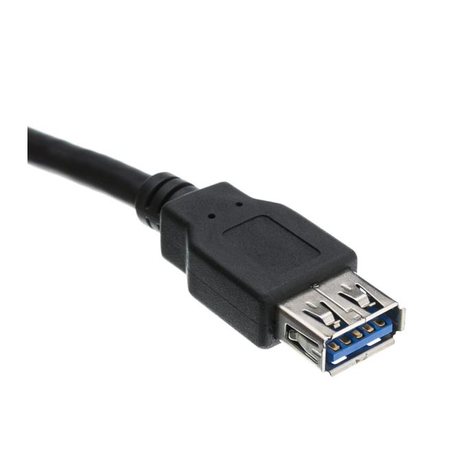 Logo Przedłużacz USB (3.0), USB A M - USB A F, 1.8m, czarna, blistr