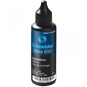 Tusz uzupełniający SCHNEIDER Maxx 650, 50 ml, czarny