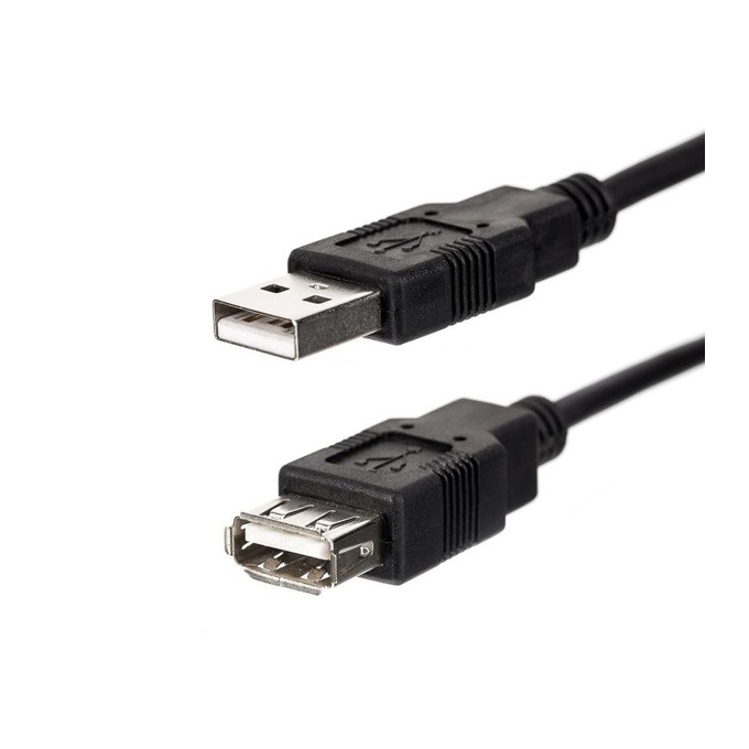 Przedłużacz USB (2.0), USB A M - USB A F, 3m, czarna
