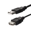 Przedłużacz USB (2.0), USB A M - USB A F, 3m, czarna