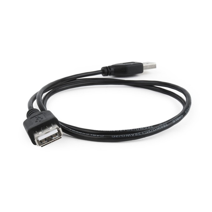 Przedłużacz USB (2.0), USB A M - USB A F, 3m, czarna