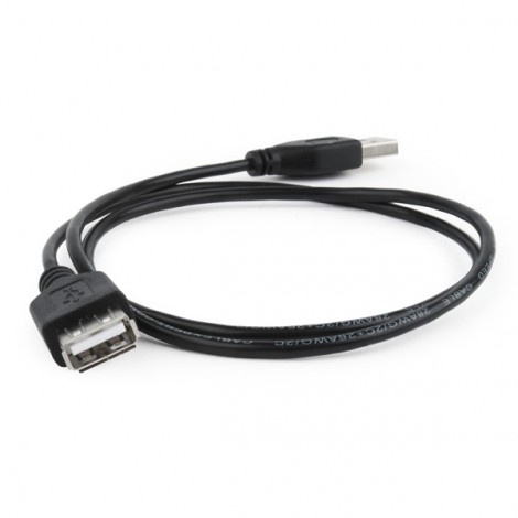 Przedłużacz USB (2.0), USB A M - USB A F, 3m, czarna