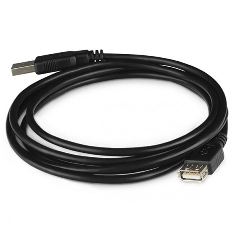 Logo Przedłużacz USB (2.0), USB A M - USB A F, 3m, czarna
