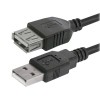 Logo Przedłużacz USB (2.0), USB A M - USB A F, 3m, czarna, blistr