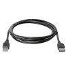 Logo Przedłużacz USB (2.0), USB A M - USB A F, 3m, czarna, blistr