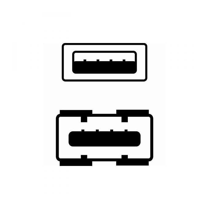 Logo Przedłużacz USB (2.0), USB A M - USB A F, 3m, czarna, blistr