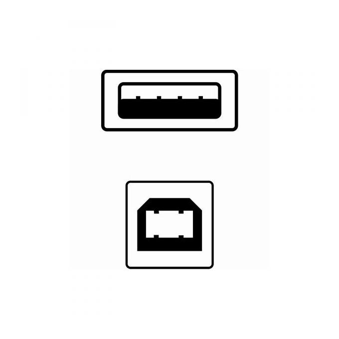 USB kabel (2.0), USB A M - USB B (M), 5m, czarny