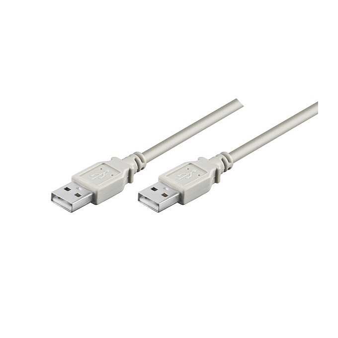 USB kabel (2.0), USB A M - USB A M, 1.8m, szary, High Speed, EOL