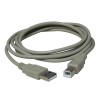 USB kabel (2.0), USB A M - USB B (M), 3m, szary, plastic bag, EOL