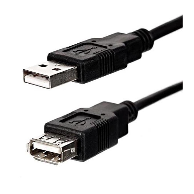 Logo Economy Przedłużacz USB (2.0), USB A M - USB A F, 1.8m, czarny