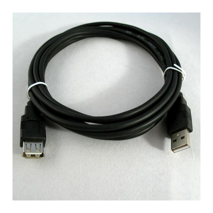 Logo Economy Przedłużacz USB (2.0), USB A M - USB A F, 1.8m, czarny