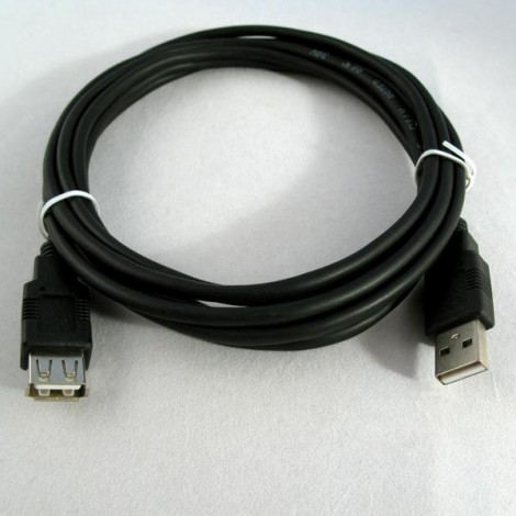 Logo Economy Przedłużacz USB (2.0), USB A M - USB A F, 1.8m, czarny