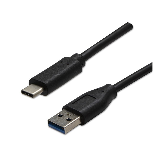 USB kabel (3.2 gen 2), USB A M - USB C (M), 1m, 10 Gb/s, 5V/3A, czarny