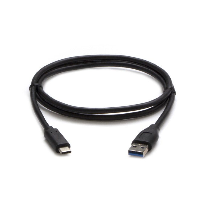 USB kabel (3.2 gen 2), USB A M - USB C (M), 1m, 10 Gb/s, 5V/3A, czarny