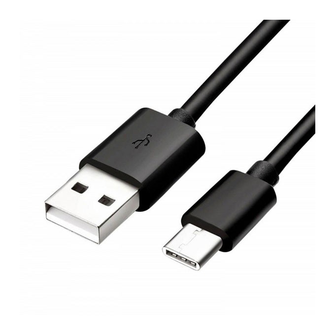 USB kabel (2.0), USB A M - USB C (M), 1m, czarny