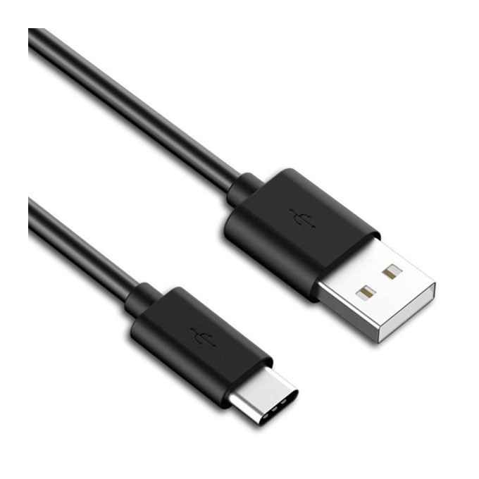 USB kabel (2.0), USB A M - USB C (M), 1m, czarny