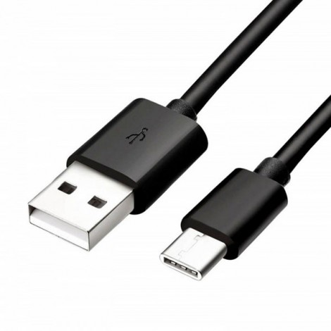 Logo USB kabel (2.0), USB A M - USB C (M), 1m, czarny, blistr, EOL