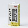 Logo USB kabel (3.2 gen 1), USB C (M) - USB C (M), 1m, 5 Gb/s, 5V/3A, biały, box, oplot nylonowy, aluminiowa osłona 