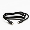 Logo USB kabel (3.2 gen 1), USB C (M) - USB C (M), 2m, 5 Gb/s, 5V/3A, czarny, box, oplot nylonowy, aluminiowa osłona 