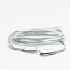 Logo USB kabel (3.2 gen 1), USB C (M) - USB C (M), 2m, 5 Gb/s, 5V/3A, biały, box, oplot nylonowy, aluminiowa osłona 