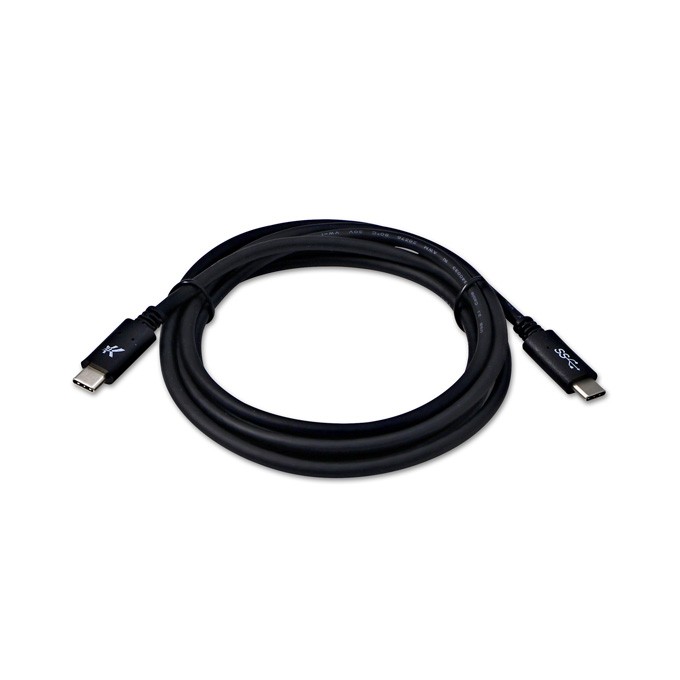 Logo USB kabel (3.2 gen 1), USB C (M) - USB C (M), 1m, 5 Gb/s, 5V/3A, czarny, blistr, EOL