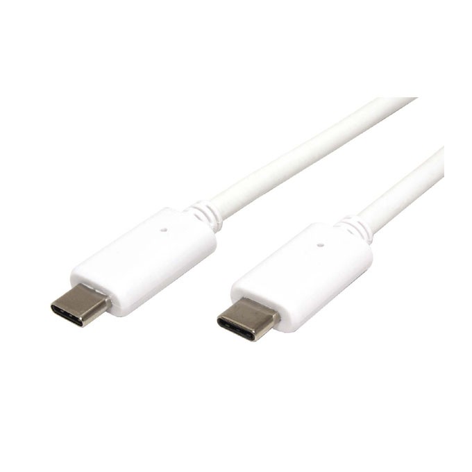 USB kabel (3.1), USB C (M) - USB C (M), 1m, biały, plastic bag, USB Power Delivery, EOL