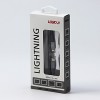 Logo USB kabel (2.0), USB C (M) - Apple Lightning M, 1m, MFi certifikat, 5V/3A, srebrny, box, oplot nylonowy, aluminiowa 