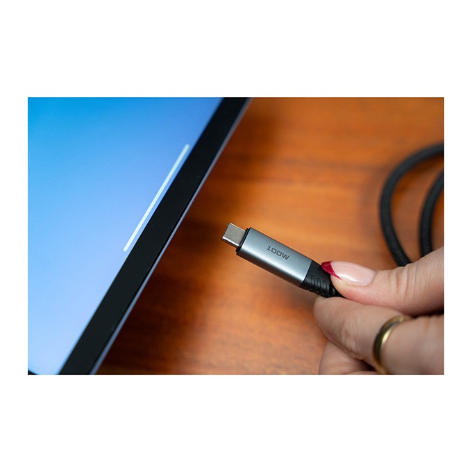 Verbatim USB kabel USB C (M) - USB C (M), 100W, 1.2m, czarny, box, 31846