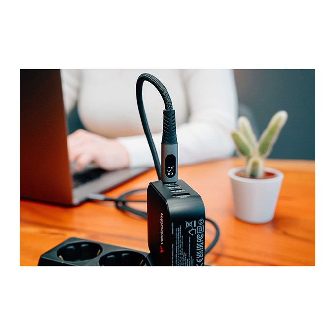 Verbatim USB kabel USB C (M) - USB C (M), 100W, 1.2m, czarny, box, 31848
