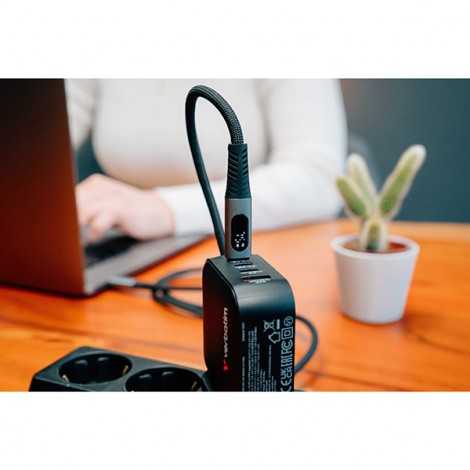 Verbatim USB kabel USB C (M) - USB C (M), 100W, 1.2m, czarny, box, 31848